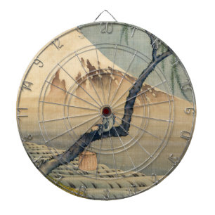 Katsushika Hokusai - Junge betrachtet den Fuji Dartscheibe