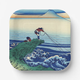 Katsushika Hokusai - Kajikazawa in der Provinz Kai Pappteller