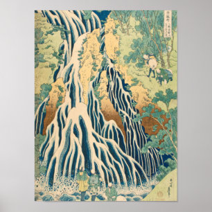 Katsushika Hokusai - Kirifuri Wasserfall Poster