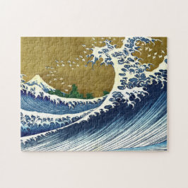 Katsushika Hokusai - Kolored Big Wave