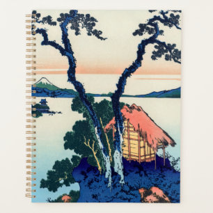 Katsushika Hokusai - Lac Suwa dans la province de