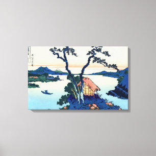 Katsushika Hokusai - Lake Suwa in der Provinz Shin Leinwanddruck
