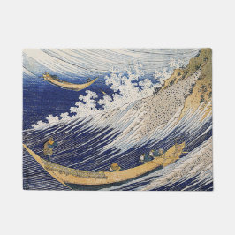 Katsushika Hokusai. Meereswellen Fußmatte