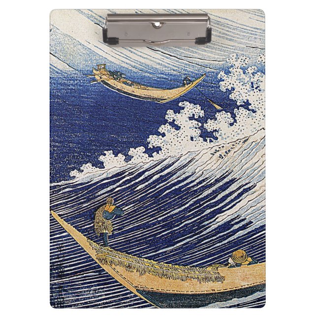 Katsushika Hokusai. Meereswellen Klemmbrett (Vorderseite)