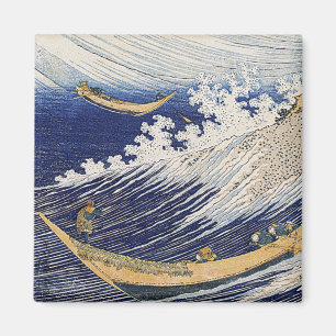 Katsushika Hokusai. Meereswellen Magnet