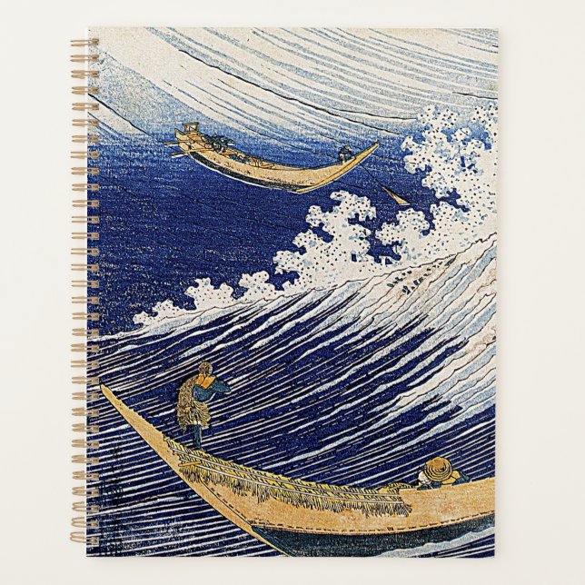 Katsushika Hokusai. Meereswellen Planer (Vorderseite)