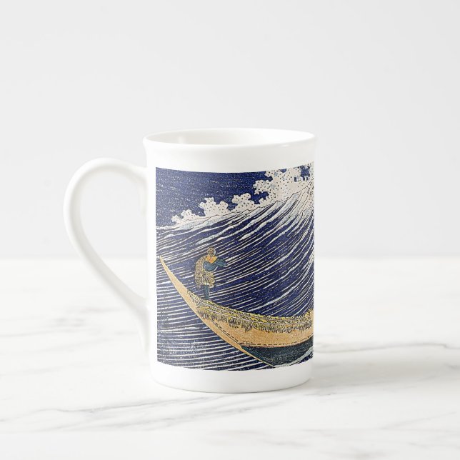 Katsushika Hokusai. Meereswellen Prozellantasse (Links)
