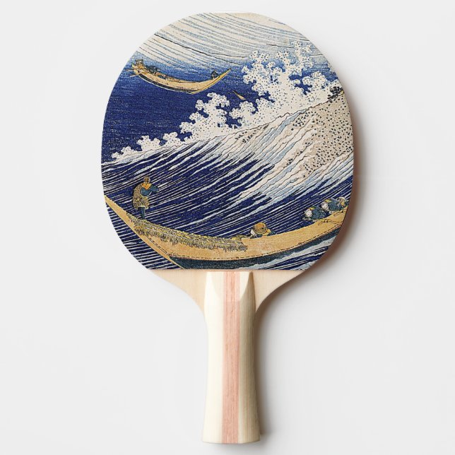 Katsushika Hokusai. Meereswellen Tischtennis Schläger (Vorderseite)