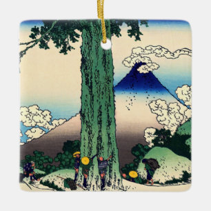 Katsushika Hokusai - Mishima-Pass in der Provinz K Keramikornament