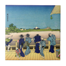 Katsushika Hokusai - Saal Sazai, Temple 500 Rakan