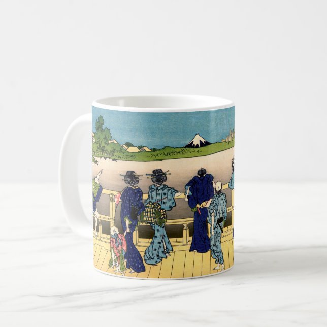 Katsushika Hokusai - Saal Sazai, Temple 500 Rakan Kaffeetasse (Vorderseite Links)