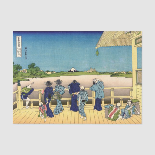 Katsushika Hokusai - Saal Sazai, Temple 500 Rakan Seidenpapier (Vorderseite)
