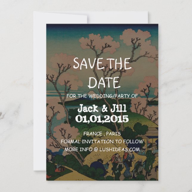 Katsushika Hokusai Save The Date (Vorderseite)
