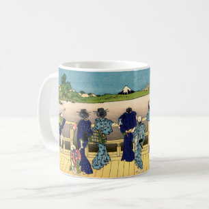 Katsushika Hokusai - Sazaido, Tempel 500 Rakan Kaffeetasse