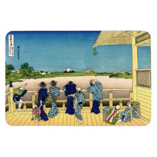 Katsushika Hokusai - Sazaido, Tempel 500 Rakan Magnet