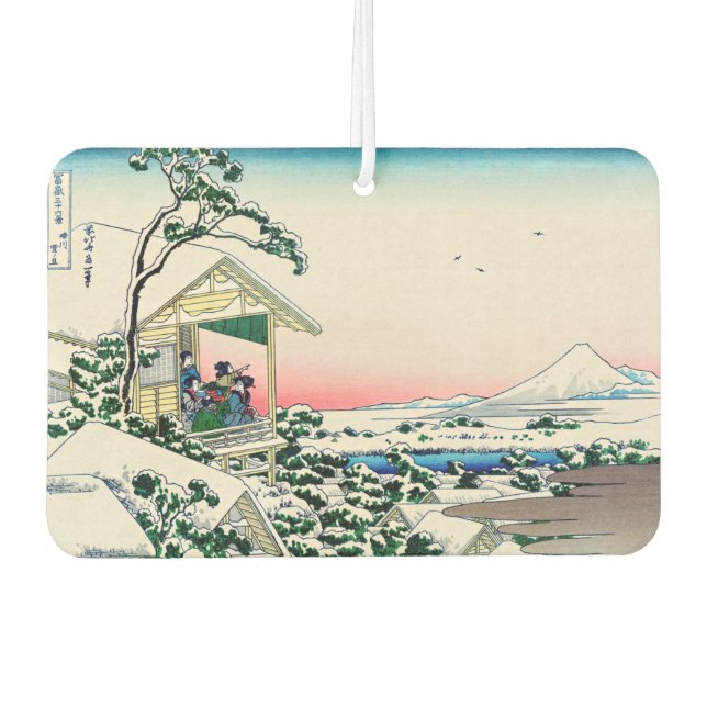 Katsushika Hokusai - Teehaus bei Koishikawa Autolufterfrischer (Vorderseite)