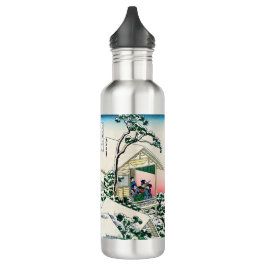 Katsushika Hokusai - Teehaus bei Koishikawa Edelstahlflasche
