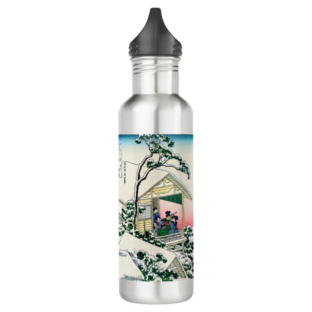 Katsushika Hokusai - Teehaus bei Koishikawa Edelstahlflasche (Links)