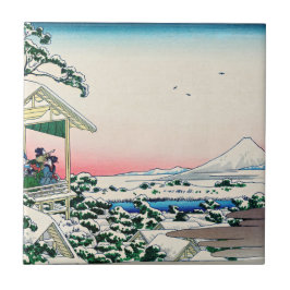 Katsushika Hokusai - Teehaus bei Koishikawa Fliese