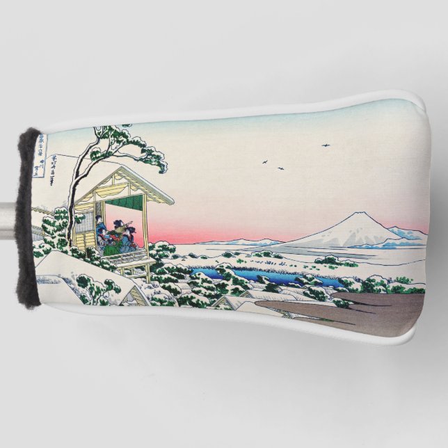 Katsushika Hokusai - Teehaus bei Koishikawa Golf Headcover (Vorderseite)
