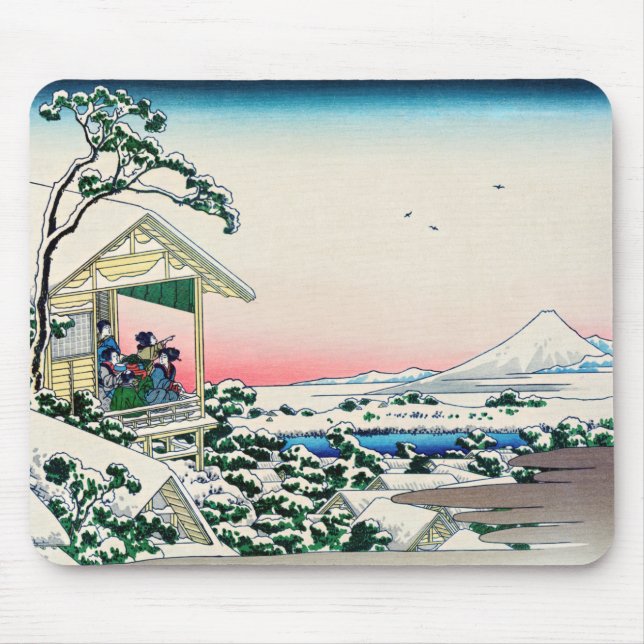 Katsushika Hokusai - Teehaus bei Koishikawa Mousepad (Vorne)
