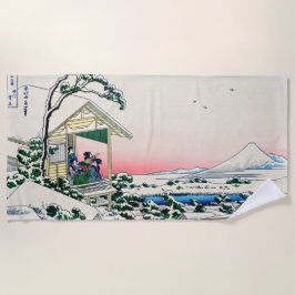 Katsushika Hokusai - Teehaus bei Koishikawa Strandtuch
