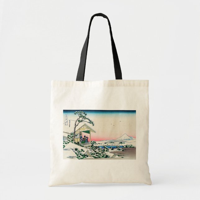 Katsushika Hokusai - Teehaus bei Koishikawa Tragetasche (Vorne)