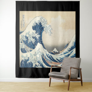 Katsushika Hokusai, The Great Wave off Kanagawa Wandteppich