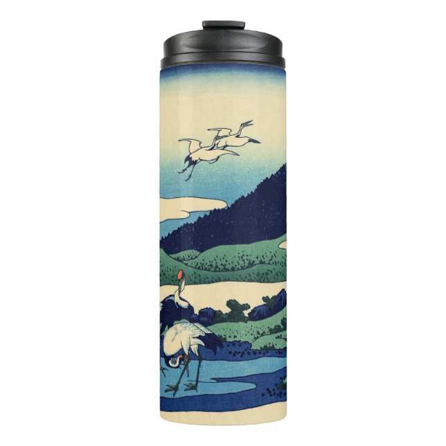 Katsushika Hokusai - Umegawa in der Provinz Sagami Thermosbecher (Vorderseite)