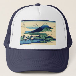 Katsushika Hokusai - Umegawa in der Provinz Sagami Truckerkappe