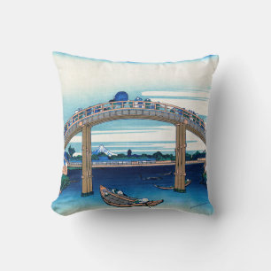 Katsushika Hokusai - Unter der Mannenbrücke, Fukag Kissen