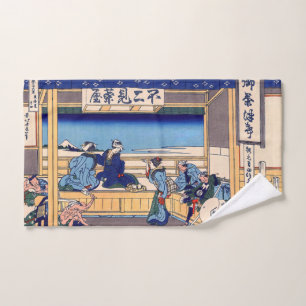 Katsushika Hokusai - Yoshida auf dem Tokaido Badhandtuch Set