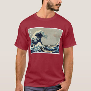 Katsushika Hokusais große Welle weg von Kanagawa T-Shirt