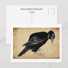Katsushika Hokusais Krähe 1814 Postkarte