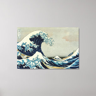 Katsushika Hokusai's The Great Wave off Kanagawa Leinwanddruck
