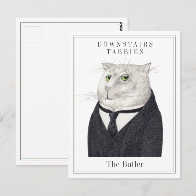 KATTENPLATTE POSTKARTE (Vorne/Hinten)