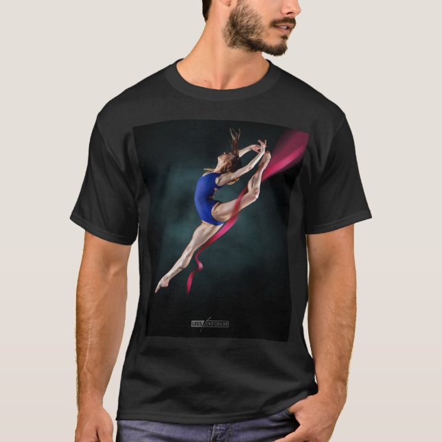 Katyas Ballerina springen Button herauf T - Shirt (Vorderseite)
