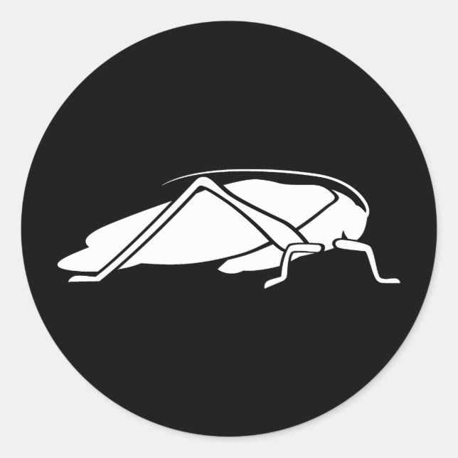 Katydid Runder Aufkleber (Vorderseite)