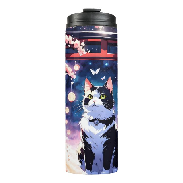 Katz & Blume ist das Schönste auf der Welt Thermosbecher (Vorderseite)