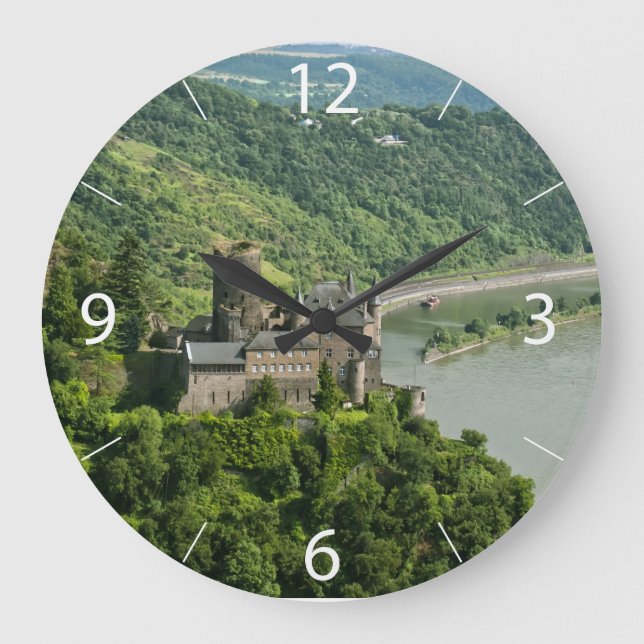 Katz Castle Große Wanduhr (Vorderseite)