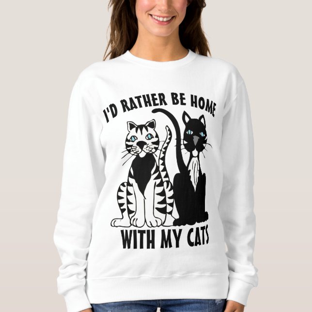 KATZ- KANN NICHT MIT MEINEN KATZEN-T - SHIRT ZUHAU (Vorderseite)