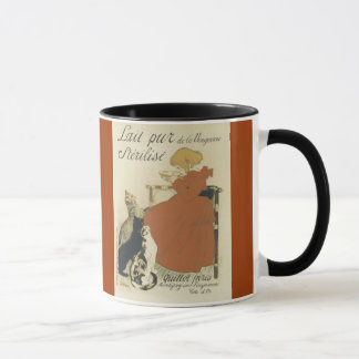 Katz und Mädchen (Französisch) Kaffeetasse