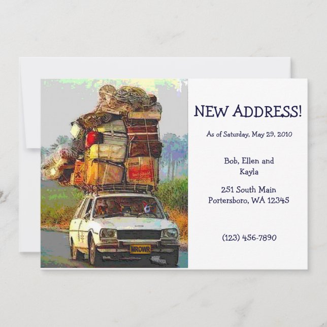 Kätzchen auf der Vorlage "Adressänderungskarte ver (Vorderseite)