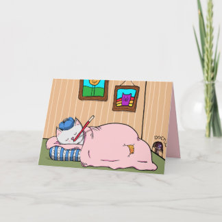 Kätzchen, bald gut ausgehen dankeskarte