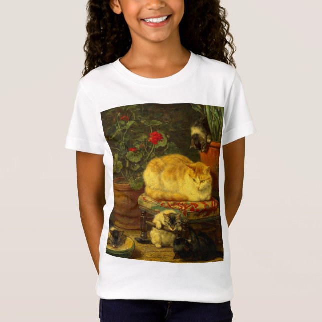 Kätzchen beim Spielen T-Shirt (Vorderseite)