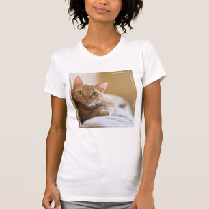 Kätzchen, das auf der Couch liegt T-Shirt