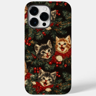 Kätzchen, die in den Sweatern an Weihnachtsbaum si Case-Mate iPhone 14 Pro Max Hülle
