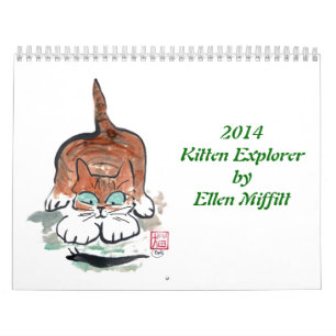Kätzchen Exporer 2014 Kalender durch Ellen Miffit