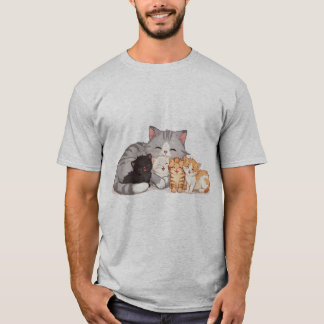 Kätzchen-Familienknuddeln T-Shirt