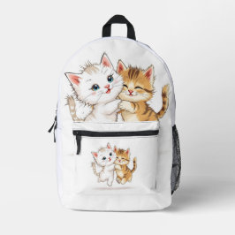 Kätzchen Freundschaftsrückseite Bedruckter Rucksack